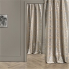 Firenze Grey & Gold Designer Flocked Curtain