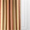 Mirage Gold, Green & Red Designer Striped Faux Silk Curtain