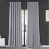 Network Grey Performance Woven Blackout Curtain Pair (2 Panels)