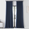 Monaco Blue Performance Woven Blackout Curtain Pair (2 Panels)