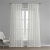 Avignon Vine Patterned Faux Linen Sheer Curtain