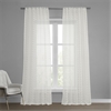 Strasbourg Dot Patterned Faux Linen Sheer Curtain