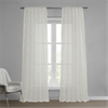 Marseille Shell Patterned Faux Linen Sheer Curtain