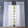 Extra Wide Double Layered White Sheer Curtain