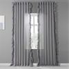 Nickel Faux Linen Ruffle Sheer Curtain