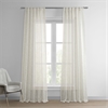 Open Weave Ivory Linen Sheer Curtain