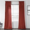 Admiral Red Designer Shantung Faux Silk Curtain