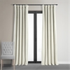 Signature Porcelain White Blackout Velvet Curtain