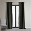 Signature Gunmetal Grey Blackout Velvet Curtain