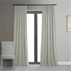 Signature Reflection Grey Pleated Blackout Velvet Curtain