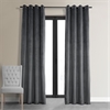 Signature Distance Blue Grey Grommet Blackout Velvet Curtain