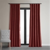 Signature Crimson Rust Blackout Velvet Curtain