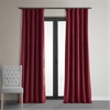 Signature Moroccan Red Blackout Velvet Curtain