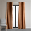 Signature Burnt Pumpkin Blackout Velvet Curtain