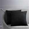 Signature Warm Black Velvet Cushion Cover - Pair