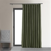 Signature Hunter Green Extra Wide Blackout Velvet Curtain