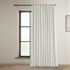 Pillow White Heritage Plush Velvet Extrawide Curtain