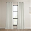 Pillow White Heritage Plush Velvet Grommet Curtain