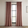 Wild Rose Heritage Plush Velvet Grommet Curtain