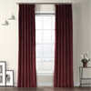 Dark Merlot Plush Velvet Curtain