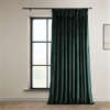 Forestry Green Heritage Plush Velvet Extrawide Curtain