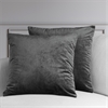 Pepper Grey Heritage Plush Velvet Cushion Cover - Pair