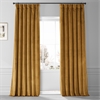 Signature Apple Cider Gold Plush Velvet Hotel Blackout Curtain