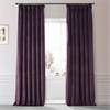 Signature Plum Blossom Plush Velvet Hotel Blackout Curtain