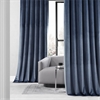 Tennyson Blue Royal Lux Velvet Curtain