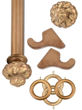 Historical Gold Wooden Hardware