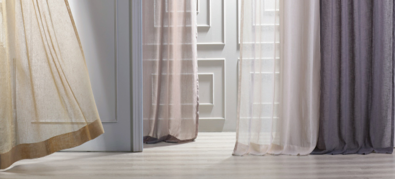 Linen Textured Sheer Curtains