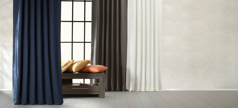 Solid Cotton Hotel Blackout Curtains