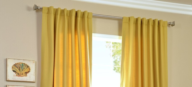 Solid Cotton Twill Curtains