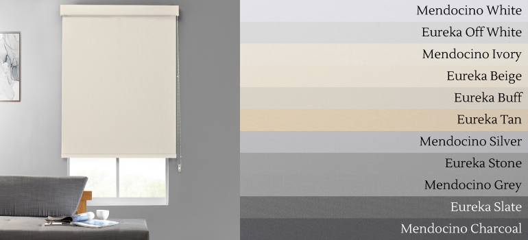 Broadcloth Textured Blackout Roller Shades