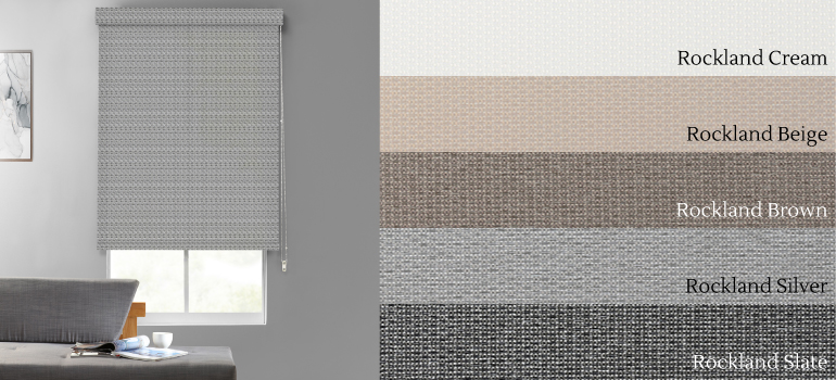 BasketWeave Textured Blackout Roller Shades