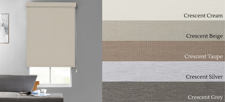 GrosgrainWeave Textured Blackout Roller Shades