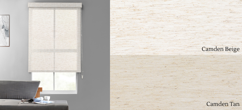 Heathered Hopsack Textured Light Filtering Roller Shades