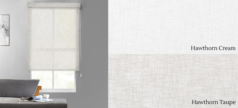 Canton Crepe Textured Semi Sheer Roller Shades