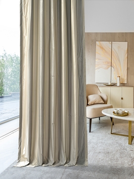 Designer Silk Stripe Curtains