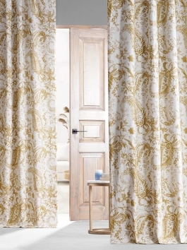 Printed Cotton Hotel Blackout Curtains